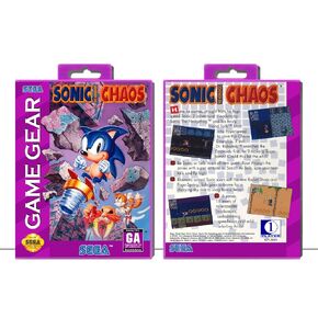 Sonic Chaos | (SGGP) Sega Game Gear - Game Case Only - No Game