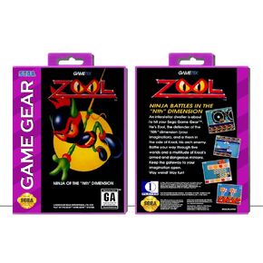Zool: Ninja of the "Nth" Dimension | (SGGP) Sega Game Gear - Game Case Only - No Game