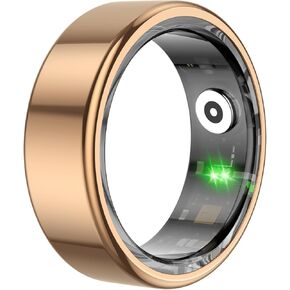 Smart Ring Sleep Tracker,Fitness Tracking Wearable with Heart Rate,Blood Oxygen,Distance,Calories Monitoring,Air Gestures,Remote Photograph,IP68 Waterproof for iOS/Android(Silver,7)