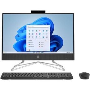 Hewlett Packard HP 22-dd0153w 21.5"" FHD All-in-One Intel Pentium Silver J5040 2.0GHz 8GB RAM 128GB SSD Windows 11 Home S Mode Black (Renewed)