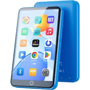 80GB MP3 Player with Bluetooth WiFi, 4" MP3 Players with Spotify, 2000mAh MP4 Player with Touch Screen, Android Music Player with Spotify Kids, Audible, Amazon Music, Play Store