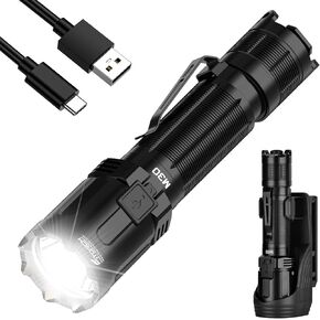 M30 Police Tactical Flashlight-3300 High Lumen Duty Belt Flashlight for Law Enforcement,EDC Flashlights with Holster Tactical Gear