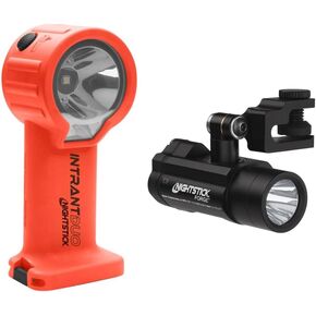 Nightstick XPP-5564RX Intrant Duo Intrinsically Safe Turbo Dual-Light Angle Light NSP-4640B Forge™ Helmet-Mounted Multi-Function Flashlight