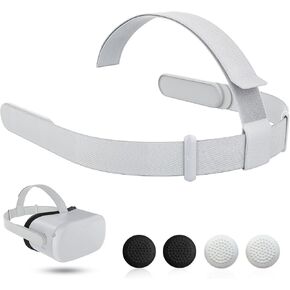 حزام الرأس الأصلي لـ Oculus Quest 2 سماعات الرأس ، headstrap الاستبدال لـ Meta Quest 2 ، VR accessorie مع 2 caps thumb grip caps
