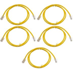 V-Belts, Drive Belts, Accessories & More Replacement for CAT5 CAT5 RJ45 Ethernet LAN Network Patch Cable Yellow - 10 feet- 5 Pack - FI/DG-123S-3893