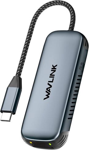 محول Wavlink USB C إلى Ethernet بسرعة 2.5 جيجابت في الثانية، ومحول إيثرنت 2 في 1 USB إلى 2.5G، ومحول شبكة USB-C إلى RJ45 (متوافق مع Thunderbolt 4/3)، وحافظة ألومنيوم لنظام التشغيل Windows وMac OS وiPad OS والمزيد. in Kuwait