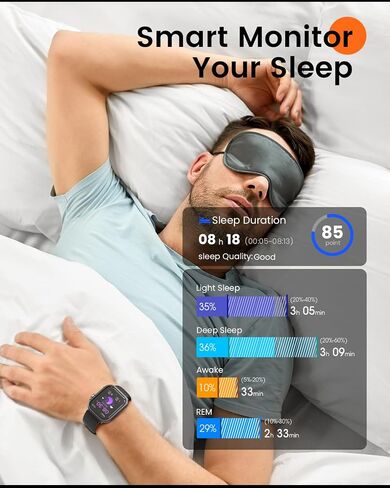 Watch Smart for Men for iPhone & Android: 100 يوم+عمر البطارية ، الساعة الذكية (الإجابة/إجراء مكالمات) مع شاشة معدل ضربات القلب SPO2 ، مقاوم للماء 5ATM ، مع 120+رياضة ، RELOJ Inteligente Black in Kuwait