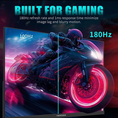 Gaming Monitor 27 inch 180hz (Supports 144hz/165hz) 1ms, 110% sRGB with HDR 10 | 1080p IPS Screen, DP HDMI, Built-in Speakers, Support Freesync and Wall Mount in Saudi Arabia