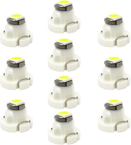 WLJH 10x White T3 Neo Wedge Led 3030 SMD Chip 8mm Base Car Dash Instrument على مدار الساعة ضوء فحص المحرك ناقل الحركة HVAC AC سخان التحكم في المناخ مصابيح التبديل إشارة استبدال لمبة in Kuwait