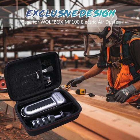 LTGEM Dust Blower Case Compatible with WOLFBOX MF100 / MF50 Electric Air Duster- Travel Protective Carrying Storage Bag, Black(Case Only) in Saudi Arabia