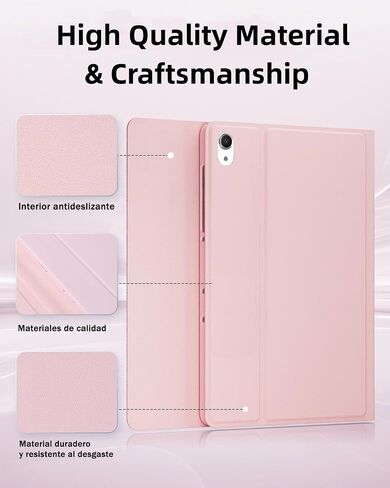 Keyboard Case for iPad mini 5 & Mini 4 7.9 inch - with Mouse and Magnetically Keyboard, Case with Pencil Holder for iPad mini 5th / 4th Generation, Auto Sleep/Wake, Pink in Saudi Arabia