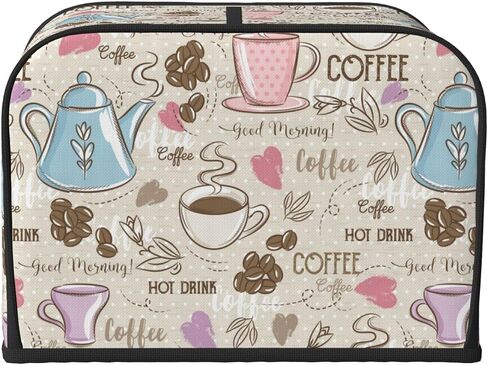 Red Black Cherry 4 Slice Toaster Cover, Waterproof Toaster Dust Cover Bread Maker Protective Cover For Small Kitchen Appliance Dining Room Table Home Decor Gifts in Saudi Arabia