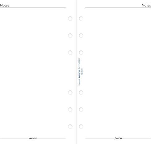 Filofax Calendar Diary Refill, Personal/Compact Size, Month-to-View, White Paper, English, 2024 (C68410-24) in Saudi Arabia