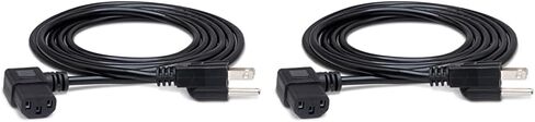 Hosa PWC-141R الزاوية اليمنى IEC C13 إلى NEMA 5-15P، 1 قدم وسلك طاقة الكمبيوتر القياسي Tripp Lite 10A، 18AWG (NEMA 5-15P إلى IEC-320-C13) 1 قدم (P006-001) أسود in Kuwait