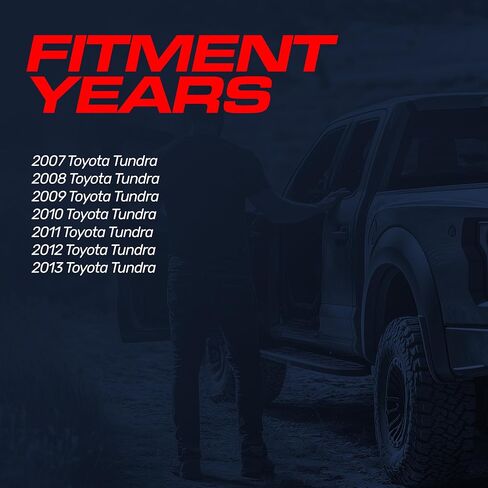 بديل Master Tailgaters لسيارة Toyota Tundra (2007-2013) مقبض الباب الخلفي الأسود مع كاميرا احتياطية in Saudi Arabia