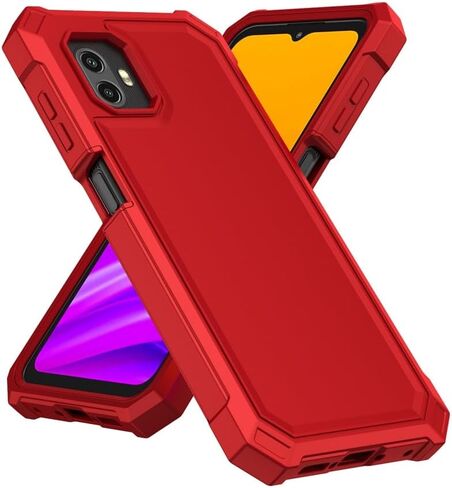 for Samsung Galaxy XCover7 Pro Case with Screen Protector,Full Body Protection Front PC Back Soft Silicone Bumper,Heavy Duty Protection Shockproof Phone Case for Samsung Galaxy XCover7 Pro Black in Saudi Arabia