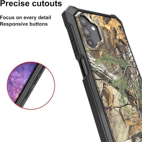 Ailiber for Samsung Galaxy A04S Phone Case ، A13 Case مع واقي الشاشة ، وحماية من هيكل الطبقة ، و Corner Corner TPU ، وغطاء الهاتف الخليوي الثقيل لـ A04S-Camo in Saudi Arabia