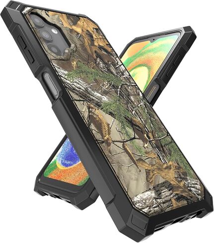 Ailiber for Samsung Galaxy A04S Phone Case ، A13 Case مع واقي الشاشة ، وحماية من هيكل الطبقة ، و Corner Corner TPU ، وغطاء الهاتف الخليوي الثقيل لـ A04S-Camo in Saudi Arabia
