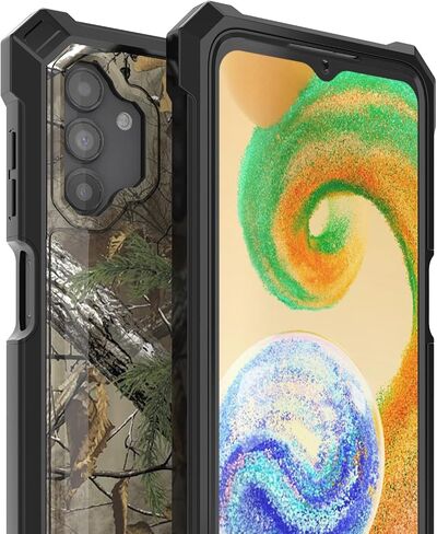 Ailiber for Samsung Galaxy A04S Phone Case ، A13 Case مع واقي الشاشة ، وحماية من هيكل الطبقة ، و Corner Corner TPU ، وغطاء الهاتف الخليوي الثقيل لـ A04S-Camo in Saudi Arabia