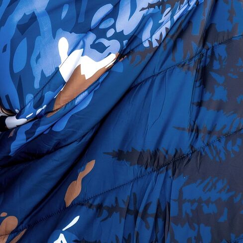 Peaks Sherpa Camping Blanket - 52" X 75" Outdoor Camping Blanket - 100% Recycled Polyester Insulation - Waterproof Travel Blanket - Lightweight Puffer Blanket for Travels and Mountain in Saudi Arabia