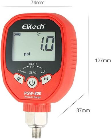 Elitech PT-500 Wireless Refrigeration Digital Pressure Gauge HVAC A/C 1/8'' NPT in Kuwait