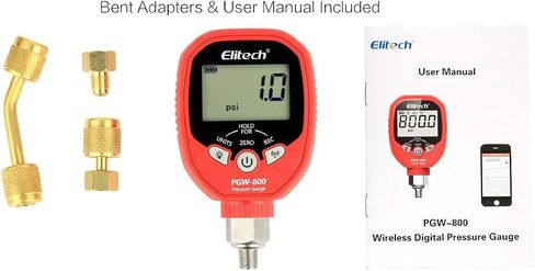 Elitech PT-500 Wireless Refrigeration Digital Pressure Gauge HVAC A/C 1/8'' NPT in Kuwait