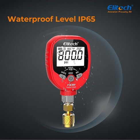 Elitech PT-500 Wireless Refrigeration Digital Pressure Gauge HVAC A/C 1/8'' NPT in Saudi Arabia