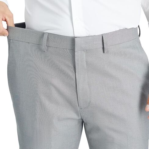 بنطال Kenneth Cole الرجالي ذو الأداء النحيف ذو الأداء الصلب، شامبراي، 34 عرض × 30 طول in Saudi Arabia