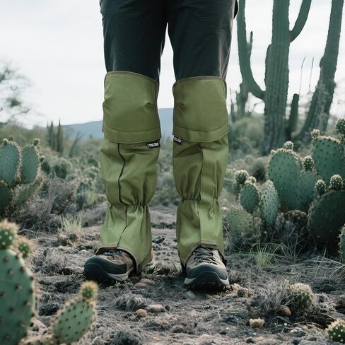 MDSTOP Adjustable Leg Gaiters, Waterproof Leg Guards for Men & Women, Snow Boot Gaiters, Lawn Care Leg Protection, for Hunting, Hiking, Fishing, Skiing, Climbing, Garden and Farm Working in Saudi Arabia