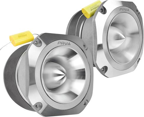 PRV AUDIO TW700Ti-CR 4 Inch Titanium Bullet Tweeter 240 Watts, 8 Ohm Chrome Super Tweeter, Built-in Capacitor Pro Audio High Frequency Driver (2 Tweeters) in Kuwait