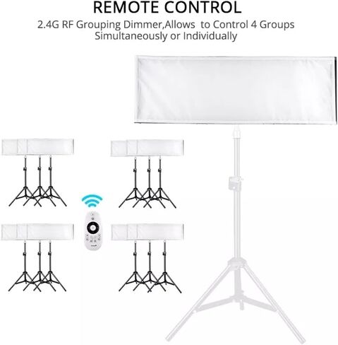 Flexible Led Video Light 576 Bi-Color LED Video Light 3200K-5500K 2.4G Photography Lighting Lighting Studio in Saudi Arabia