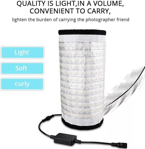 Flexible Led Video Light 576 Bi-Color LED Video Light 3200K-5500K 2.4G Photography Lighting Lighting Studio in Saudi Arabia