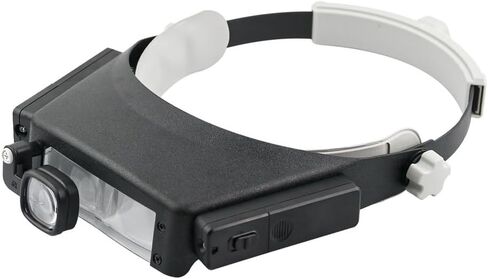 Wearing Electronic Repair Magnifying Glass LED Elderly Reading Magnifying Glass in Saudi Arabia