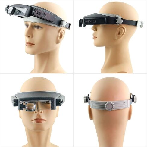 Wearing Electronic Repair Magnifying Glass LED Elderly Reading Magnifying Glass in Saudi Arabia