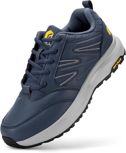 Fitville Mens Wide Geaking Shoes طارد في الهواء الطلق أحذية أحذية أحذية أحذية رياضية مع دعم القوس - جوهر قوي in Saudi Arabia