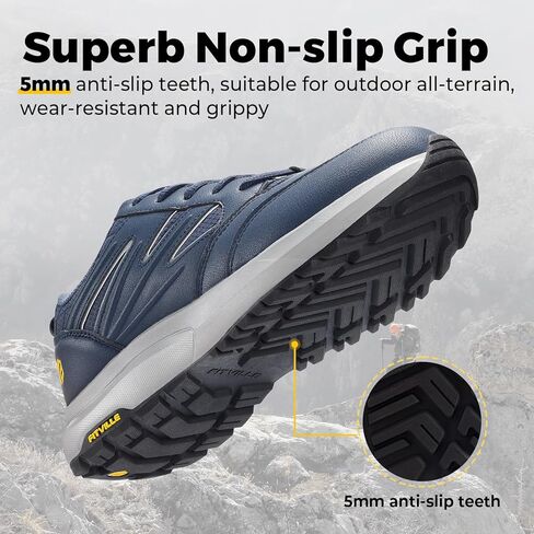 Fitville Mens Wide Geaking Shoes طارد في الهواء الطلق أحذية أحذية أحذية أحذية رياضية مع دعم القوس - جوهر قوي in Saudi Arabia