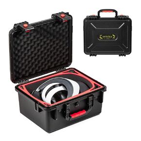 DEVASO Carrying Case for PSVR2, Waterproof Hard Travel Case for PlayStation VR2 Gaming Headset and Controllers Accessories Suitable for Travel and Home Storage, Black