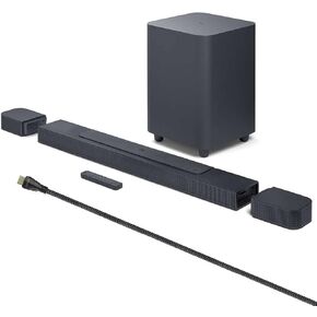 JBL BAR 700 PRO 5.1 Soundbar Bundle with 10 in. Wireless Subwoofer Detachable Rear Speakers and 2m 8K Ultra High Speed HDMI Cable