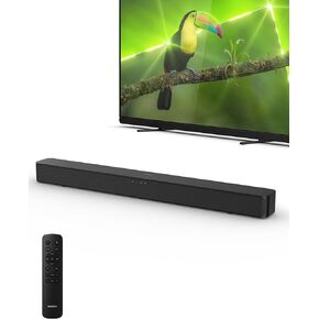 PHILIPS B4000 Soundbar for TV, 2.0 Channel Sound, BT LE Audio, Easy Setup, EasyLINK, Roku TV Ready, Remote Control