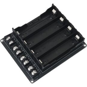 4 خلايا 18650 سلسلة موازية اتصال DIY Lithium Battery Box No Weldding Battery Slot Holder High Truction Unlimited Extension moch