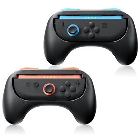 Hand Grips for Nintendo Switch 2 Joy-Con, Wear-resistant Handle Kit for Switch 2 2025 Joy Cons Controller, 2 Pack (Black)