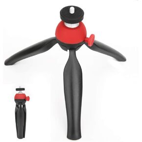 TOPINCN Red MiniStatief for Mirrorfree Camera Recordings, Nonslip Portable Desktopstative, Lightweight Tripod for Live Stream Selfie