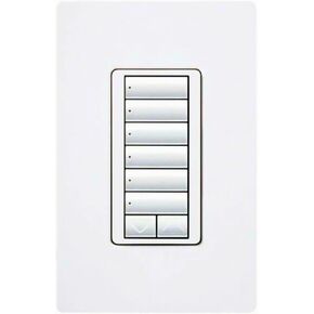 Lutron - Rrd-w6brl-wh - Product - Ra2 6brl Wall Keypad by Lutron