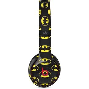 Skinit Decal Audio Skin Compatible with Beats Solo 3 Wireless - Officially Licensed DC Comics Batman Logo Pattern Design