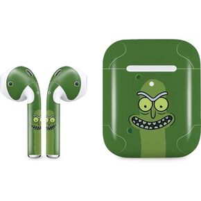 Skinit Decal Audio Skin Compatible with Apple AirPods 2 - Officially Licensed Adult Swim Rick and Morty Portal Boyz Design
