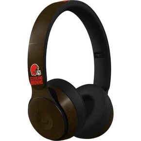 Skinit Decal Audio Skin Compatible with Beats Solo Pro - Officially Licensed NFL Cleveland Browns Tropical Print Design