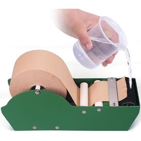 Metal Desktop Tape Dispenser, Water Activated Kraft Paper Gummed Tape Dispenser, Heavy Design Non Slip