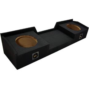 American Sound Connection Compatible with Chevy Silverado or GMC Sierra Full Size Extended Cab Truck 1999-2006 Dual 10" Subwoofer Sub Box Speaker Enclosure