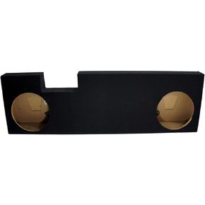 American Sound Connection Compatible with Ford F250 or F350 Super Crew Cab Truck 2001-2014 Dual 12" Subwoofer Sub Box Speaker Enclosure