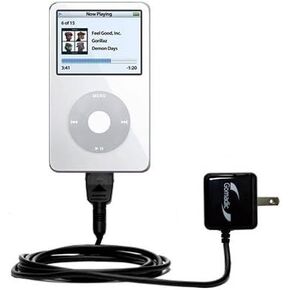 شاحن عالي الإخراج جدار AC مصمم لفيديو Apple iPod 5G (30 جيجابايت) مع تقنية نوم Power - مصممة بذكاء مع Gomadic Tipexchange